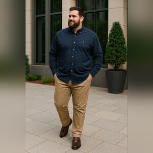 Polo Ralph Lauren Button-Down Shirt, Navy XXL